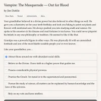 Vampire: The Masquerade — Out for Blood #34885