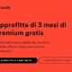 Spotify, tornano i 3 mesi premium gratis