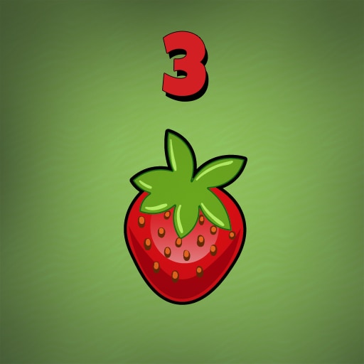 Collect 3 strawberries