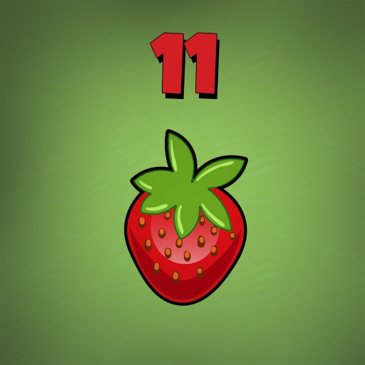 Collect 11 strawberries