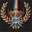 La corona imperiale su fascia di broccato